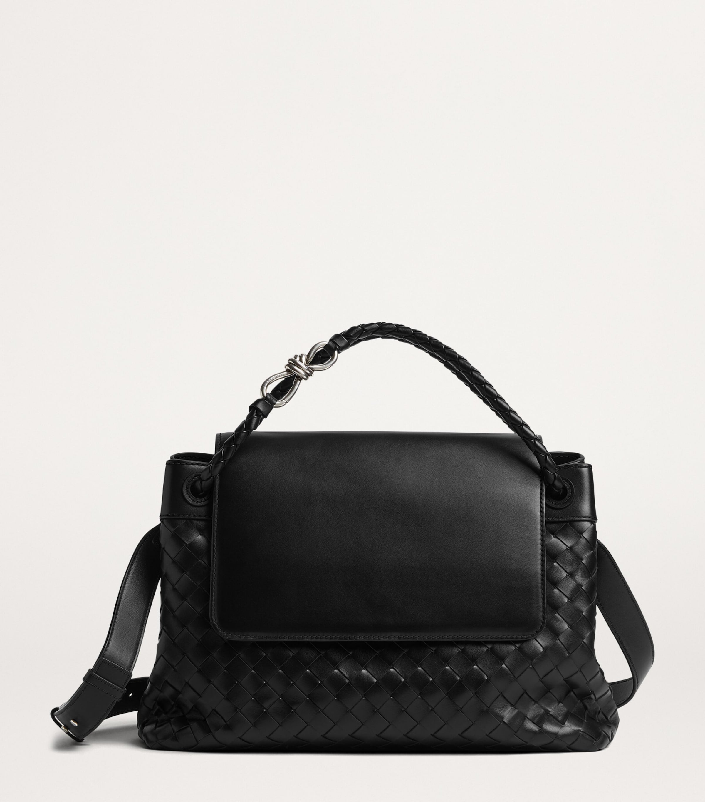 Bottega Veneta Andiamo messenger bag in calfskin with Intrecciato weave (British brand)