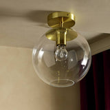 Habitat Coleman brass flush ceiling light, UK version