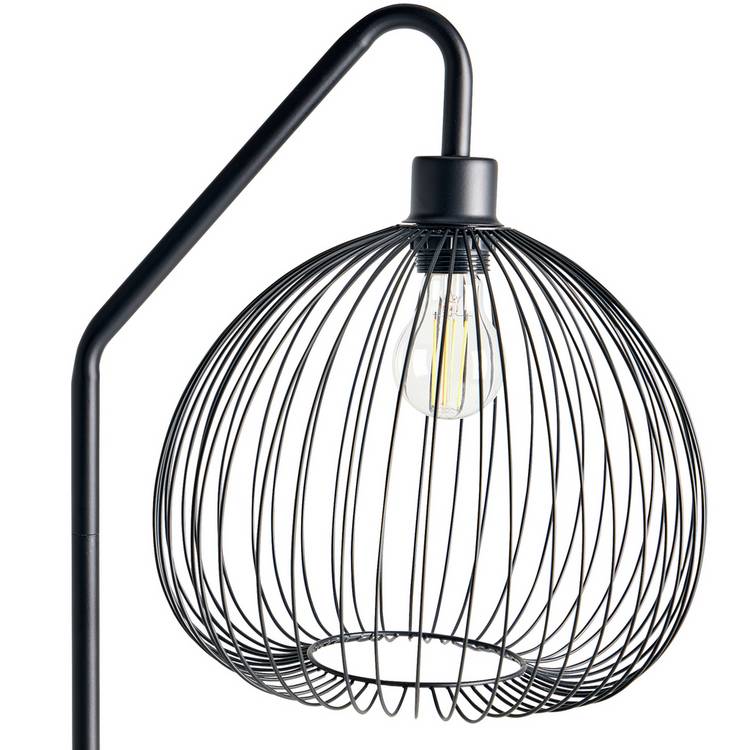 Argos Home Nyx black metal floor lamp H150cm (British brand)