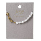 Liars & Lovers gold faux pearl bracelet 19cm, UK version