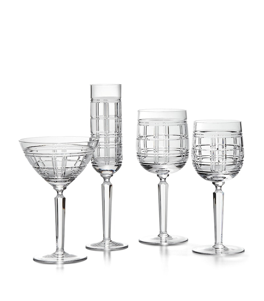Ralph Lauren Home Hudson Plaid martini glass, imported from the UK