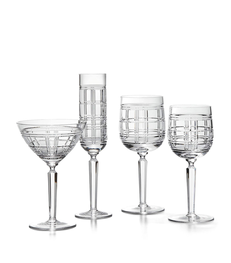 Ralph Lauren Home Hudson Plaid martini glass, imported from the UK