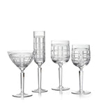 Ralph Lauren Home Hudson Plaid martini glass, imported from the UK