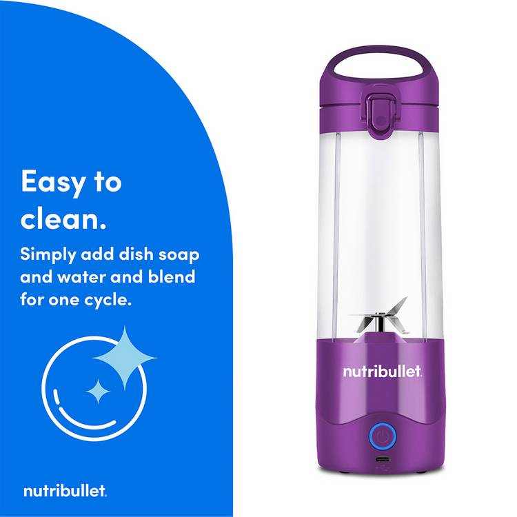 nutribullet portable blender purple 475ml, UK version