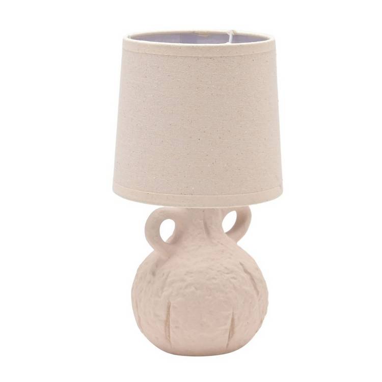 Hestia ceramic vase lamp natural handle 28cm - British product