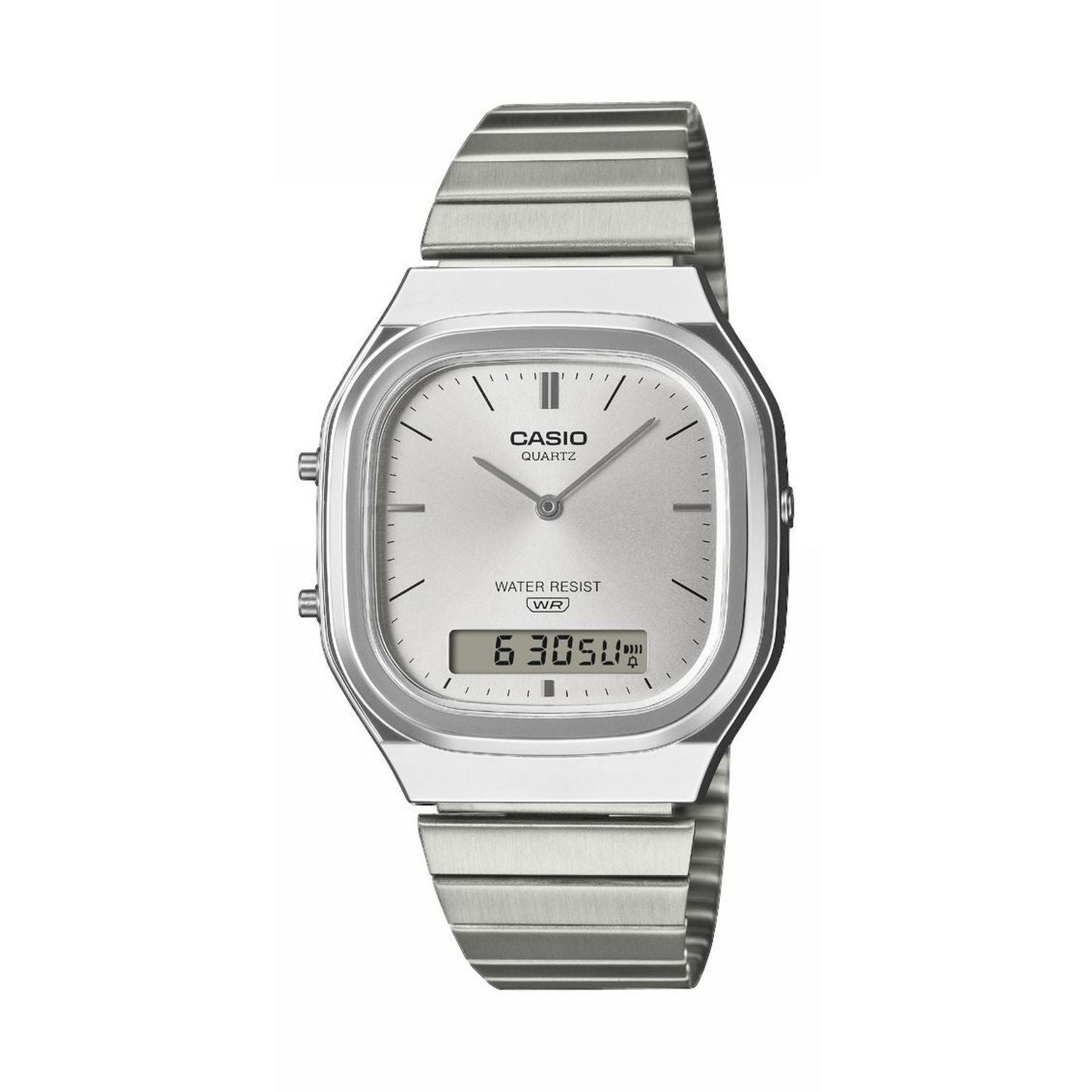 Casio analogue digital white dial watch - British product