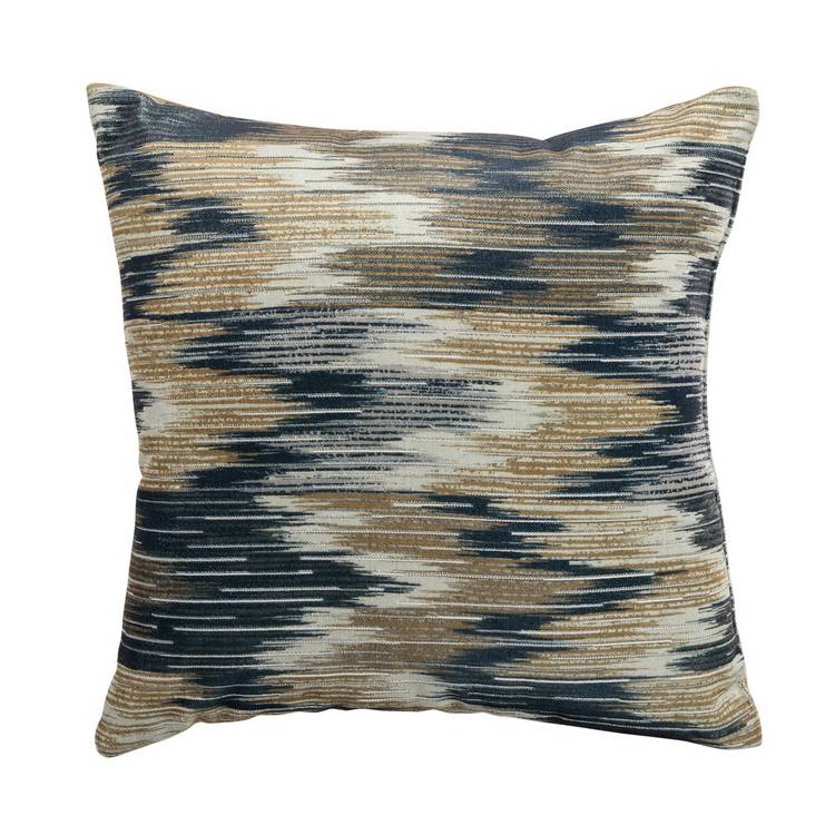 Habitat Ikat jacquard cushion neutral 43x43cm (British brand)