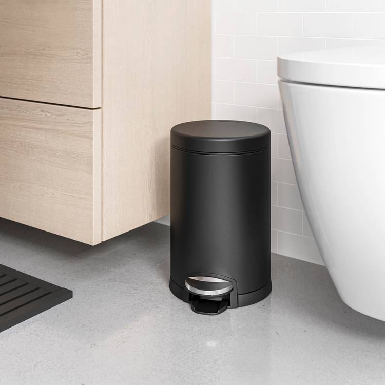 Simplehuman pedal bin black 4.5L (British brand)