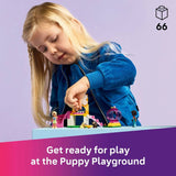 LEGO Friends Puppy Playground toy with 66 pieces, UK version