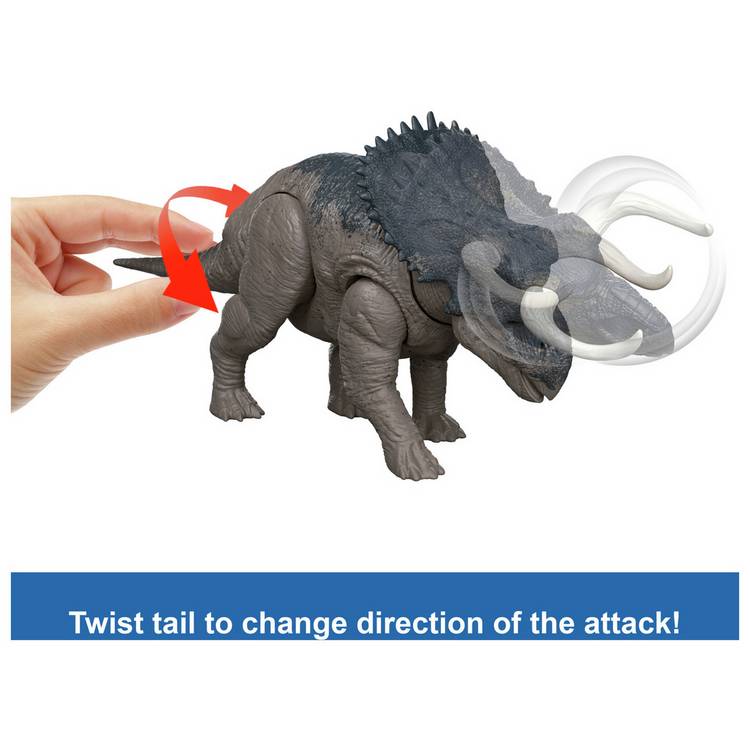 Jurassic World Nasutoceratops dinosaur toy 12-inch, imported from the UK