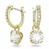 Swarovski gold tone plated crystal drop earrings, imported from the UK