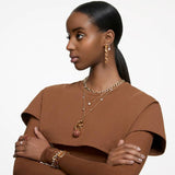 Swarovski gold tone plated crystal drop earrings, imported from the UK