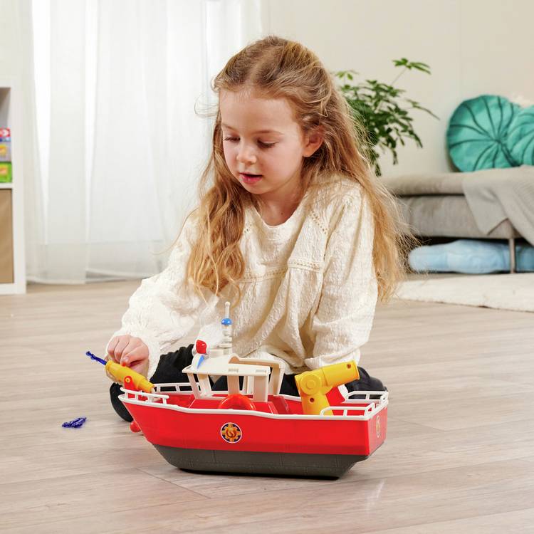 Fireman Sam Titan Rescue Boat 32cm, imported from the UK