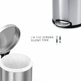Simplehuman round pedal bin 4.5L, UK version