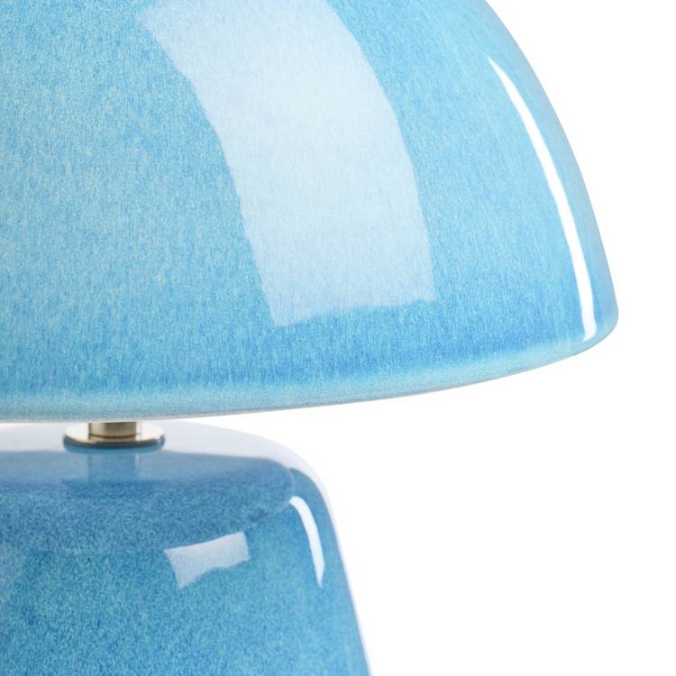 Habitat blue ceramic table lamp 34.5cm, UK version