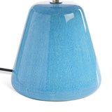 Habitat blue ceramic table lamp 34.5cm, UK version