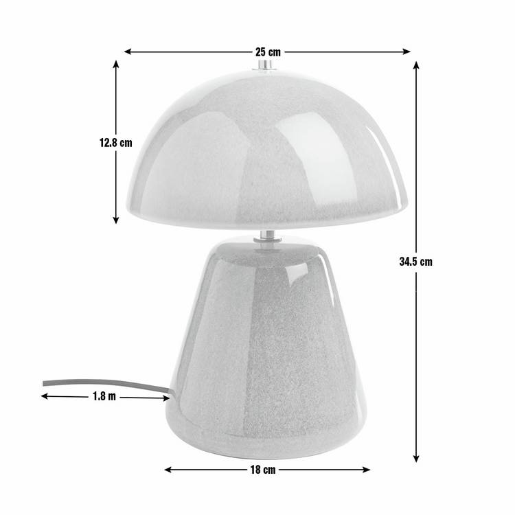 Habitat blue ceramic table lamp 34.5cm, UK version
