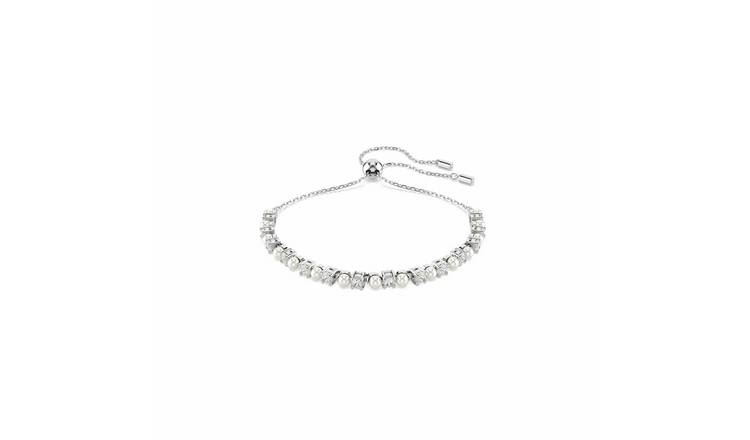Swarovski Matrix tennis bracelet rhodium plated 11 cm, imported from the UK