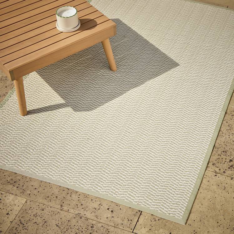 Argos Home outdoor rug chevron sage 180x240 cm (British brand)