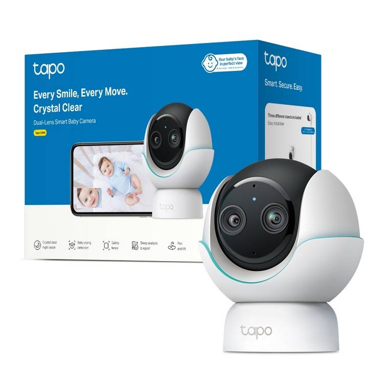 Tapo C840 2K smart dual lens baby camera, UK version