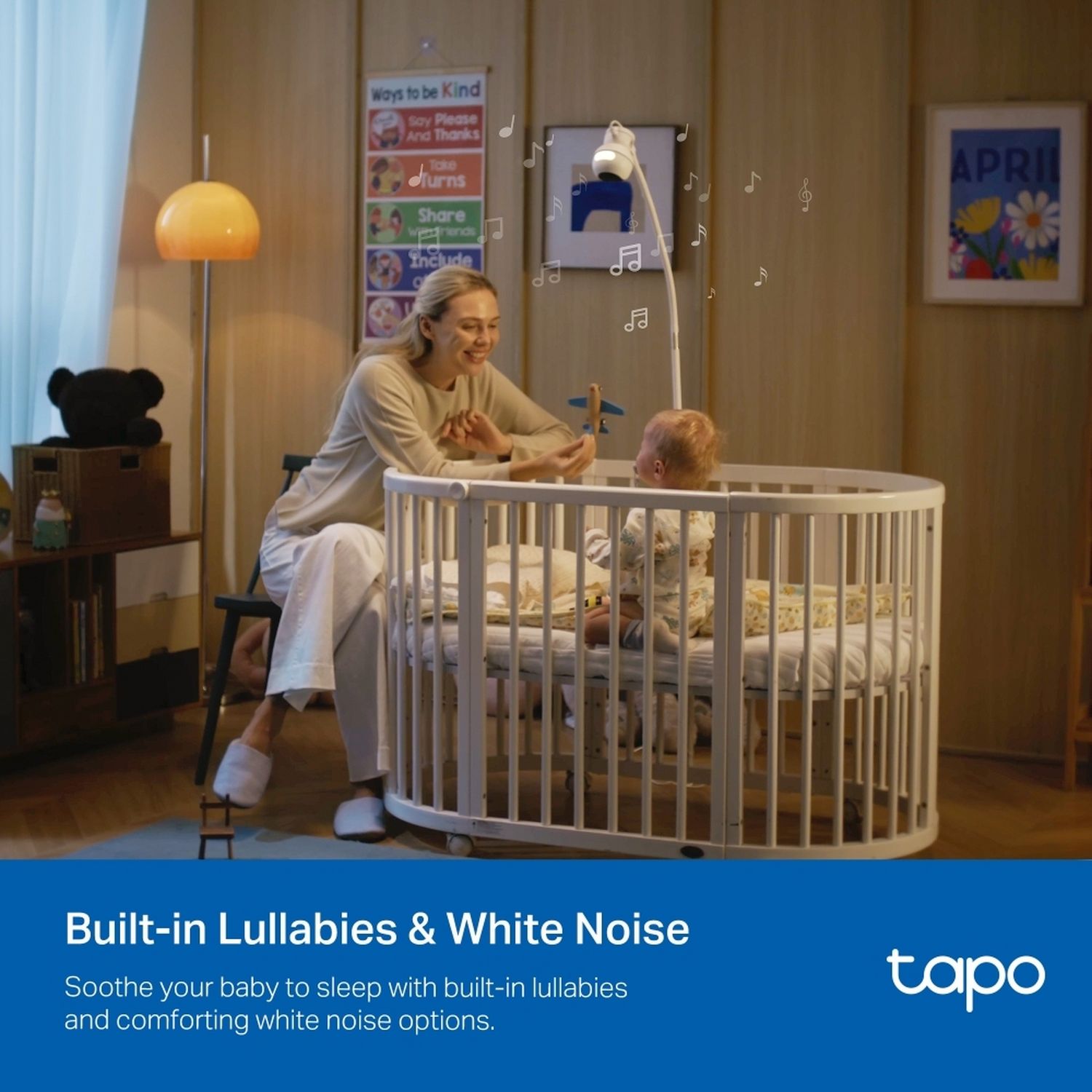 Tapo C840 2K smart dual lens baby camera, UK version