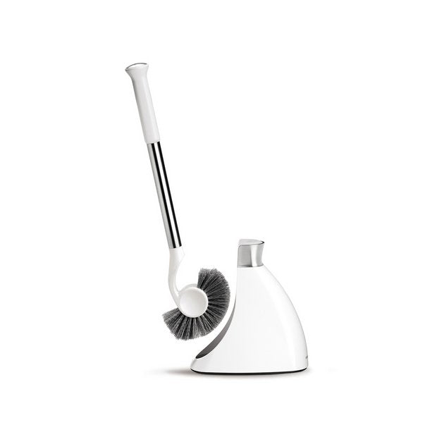 Simplehuman crescent-shaped toilet brush white (British brand)