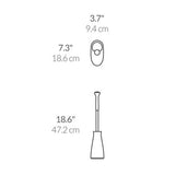 Simplehuman crescent-shaped toilet brush white (British brand)