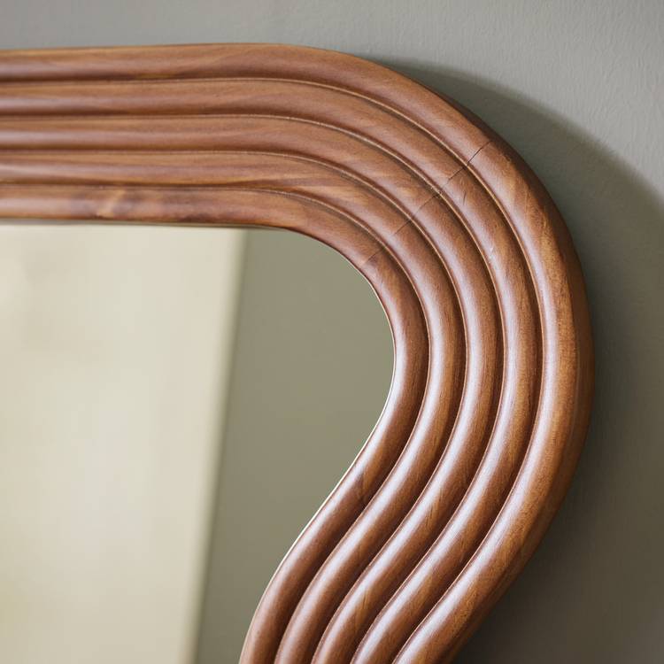 Habitat wavy wooden full length wall mirror 150x68cm (British brand)