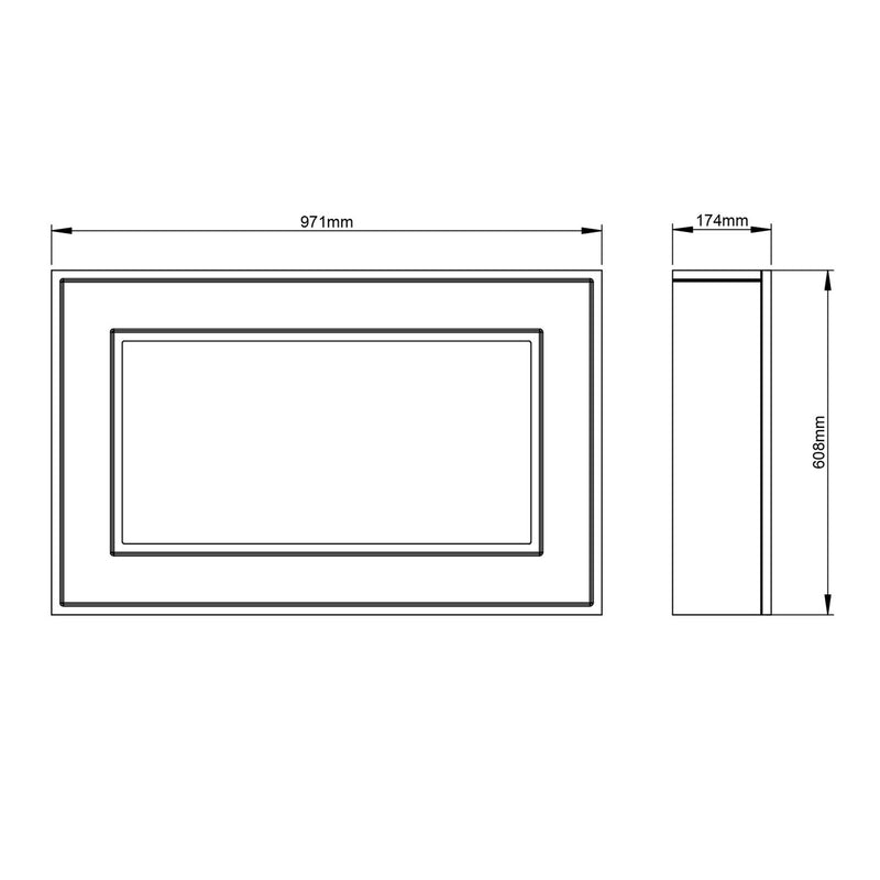 Be Modern Albali wall mounted electric fire (British brand)