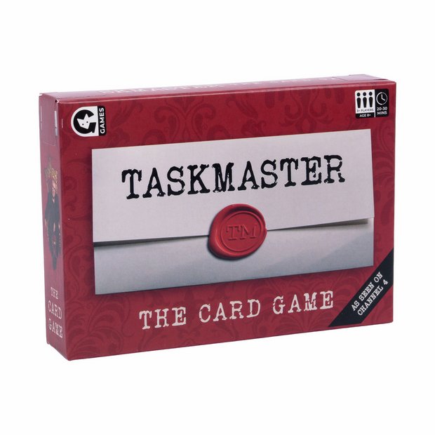 Taskmaster card game from Gingerfox Games (British brand)