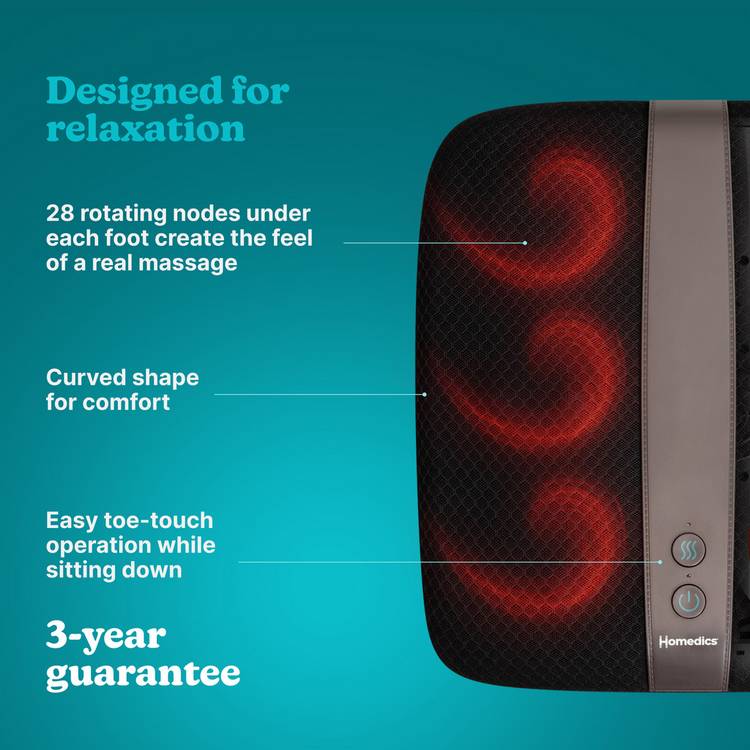 Homedics Shiatsu Deluxe Foot Massager device, UK version