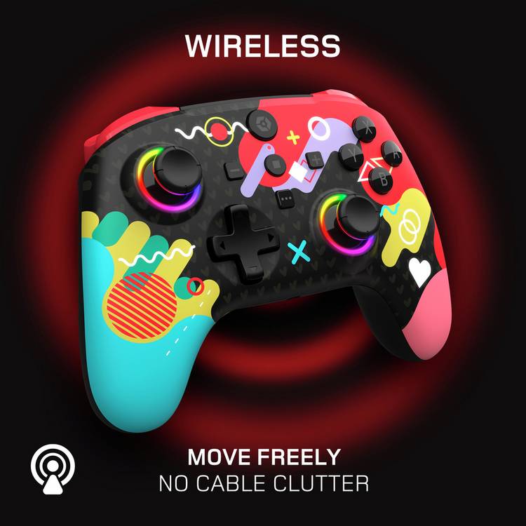 Gioteck WX5+ Doodle Wireless Controller for Switch (British brand)