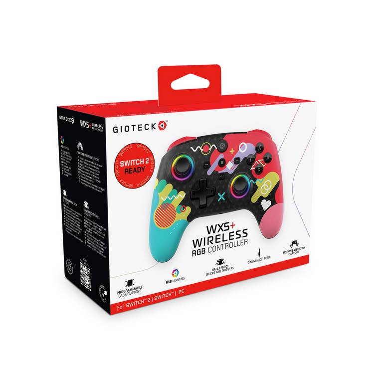 Gioteck WX5+ Doodle Wireless Controller for Switch (British brand)