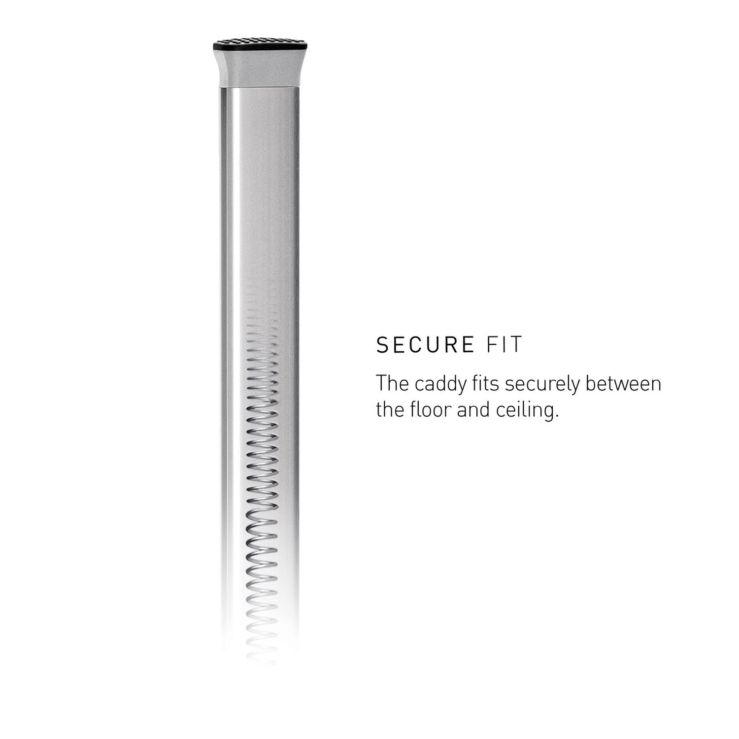 Simplehuman tension shower caddy stainless steel, imported from the UK