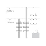 Simplehuman tension shower caddy stainless steel, imported from the UK