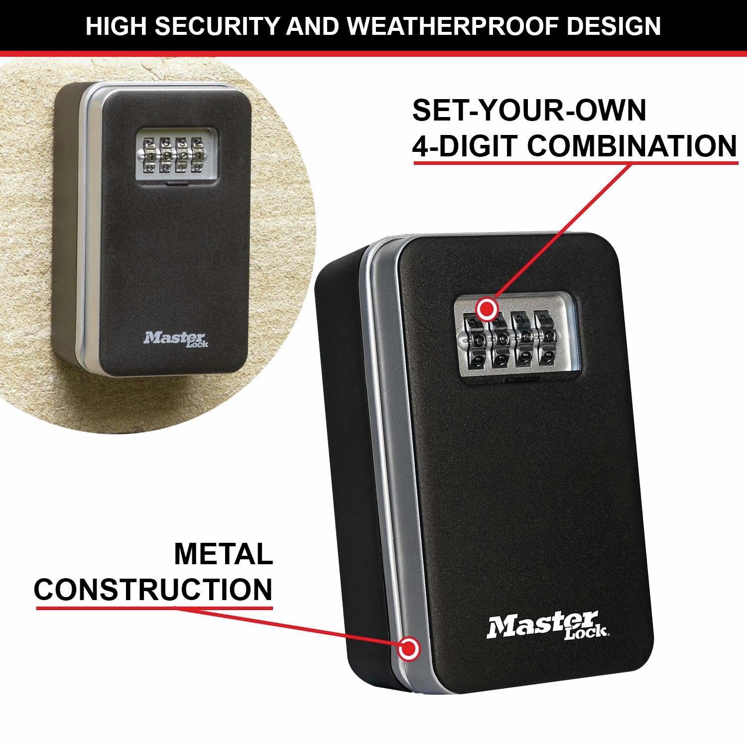Master Lock 5410EURD wall mounted key safe - British product