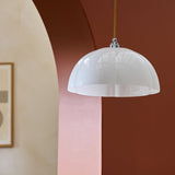Habitat white scalloped glass lampshade 35cm - British product