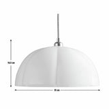 Habitat white scalloped glass lampshade 35cm - British product