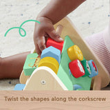 Fisher-Price wooden activity triangle fine motor toy, imported from the UK
