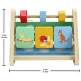 Fisher-Price wooden activity triangle fine motor toy, imported from the UK