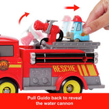 Disney Cars firetruck toy with Red and Guido figures (British brand)