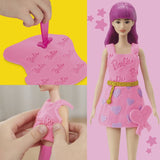 Play-Doh Barbie fashion kit Hearts and Hair with 2 tubs and 13 accessories (British brand)