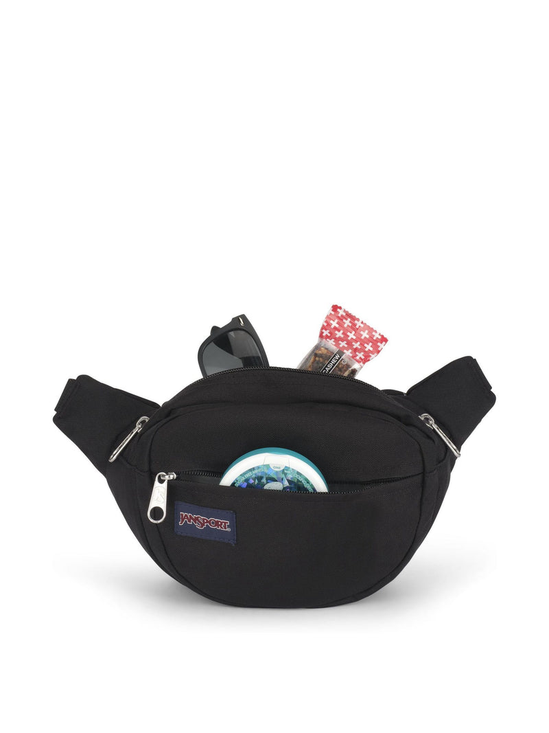 JanSport black Fifth Avenue bum bag, imported from the UK