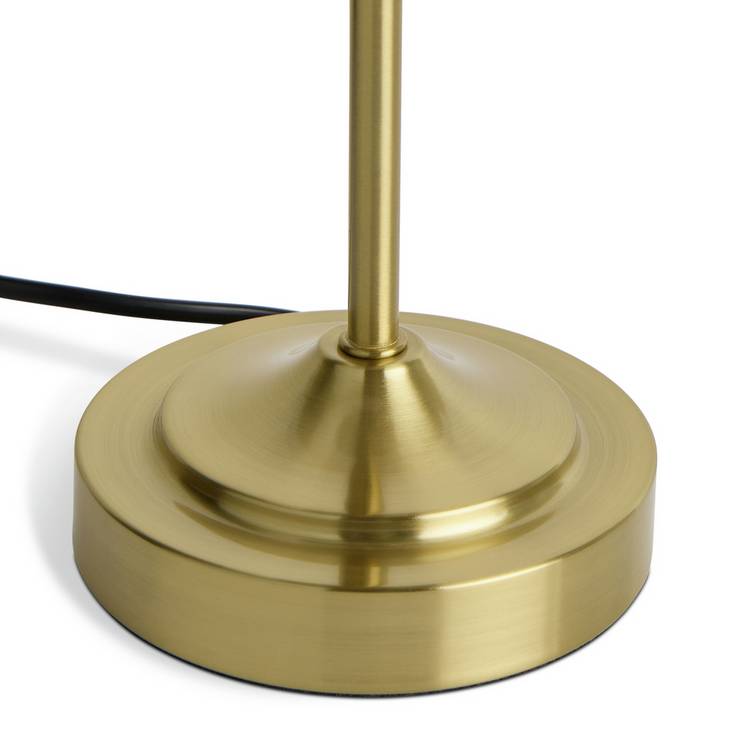 Argos Home Carla table lamp white and brass, UK version