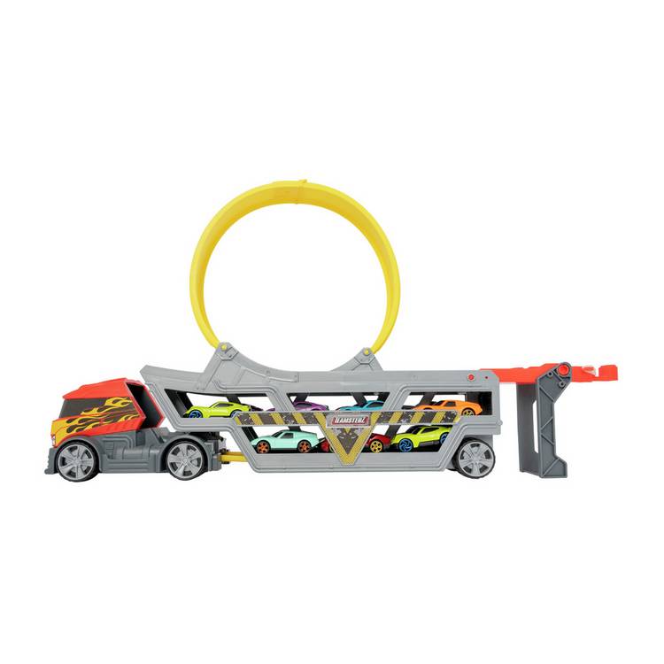 Teamsterz Metro City Launch & Loop car transporter truck, imported from the UK