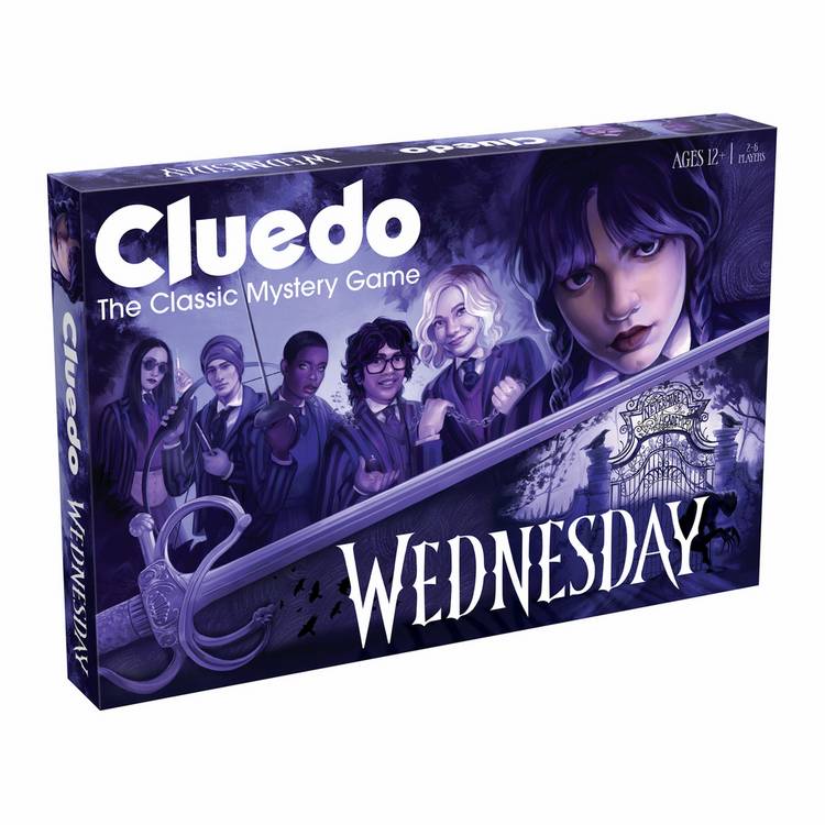 Warner Bros Cluedo Wednesday board game (British brand)