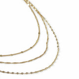 Liars & Lovers gold plated multilayer chain necklace 45cm, imported from the UK