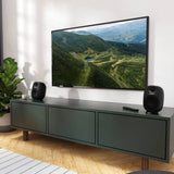 Majority D80 bookshelf Bluetooth speakers black (British brand)