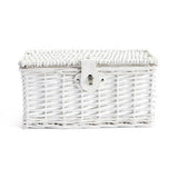 Argos Home white woven Christmas gift basket (British brand)