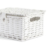 Argos Home white woven Christmas gift basket (British brand)